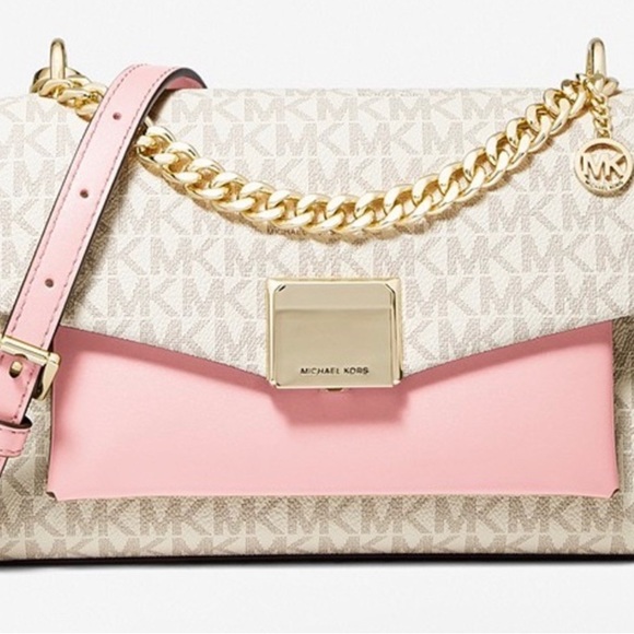 MICHAEL Michael Kors Handbags - Michael Kors Lita Medium Two Tone Crossbody